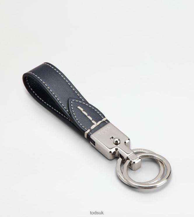 Tod's Men Leather Key Holder 602L841036 Blue