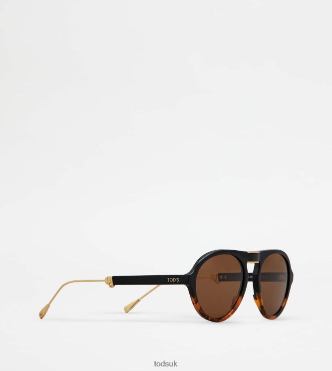 Tod's Men Foldable Sunglasses 602L841075 Brown/Black