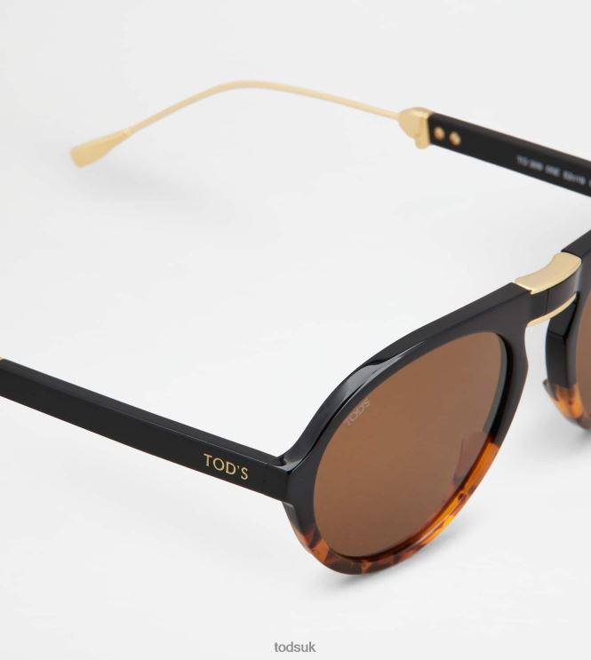 Tod's Men Foldable Sunglasses 602L841075 Brown/Black