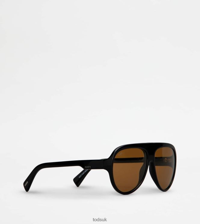 Tod's Men Mask Sunglasses 602L841083 Black