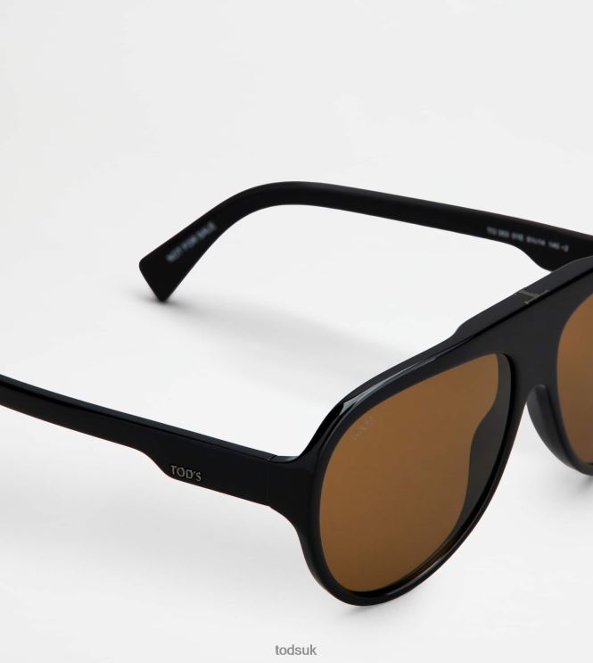 Tod's Men Mask Sunglasses 602L841083 Black
