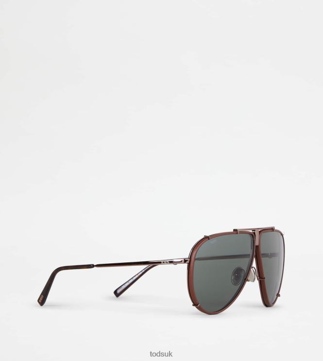 Tod's Men Pilot Sunglasses 602L841079 Brown