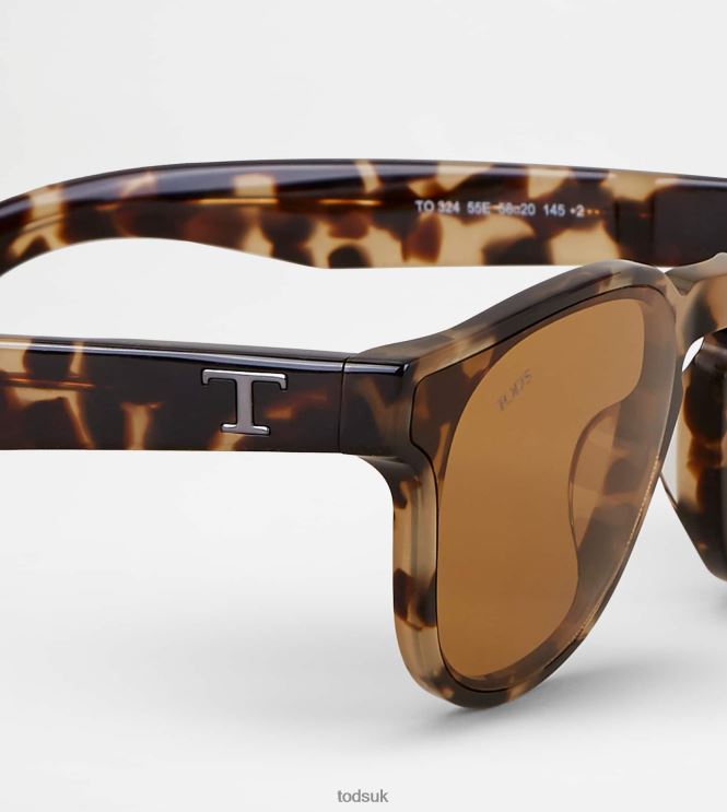 Tod's Men Tortoise Sunglasses 602L841072 Brown