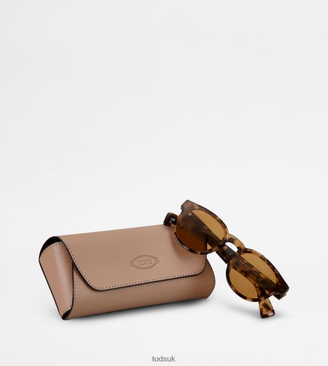 Tod's Men Tortoise Sunglasses 602L841072 Brown