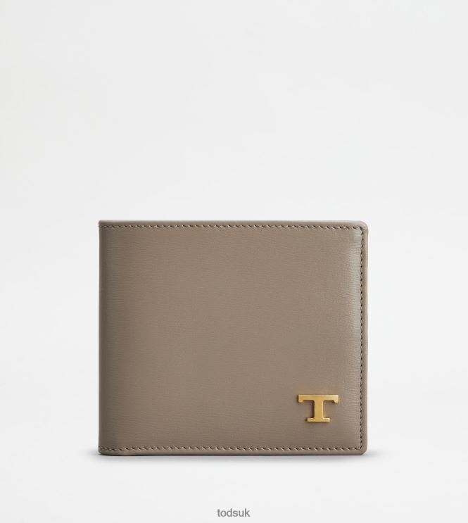 Tod's Men Wallet in Leather 602L841011 Grey