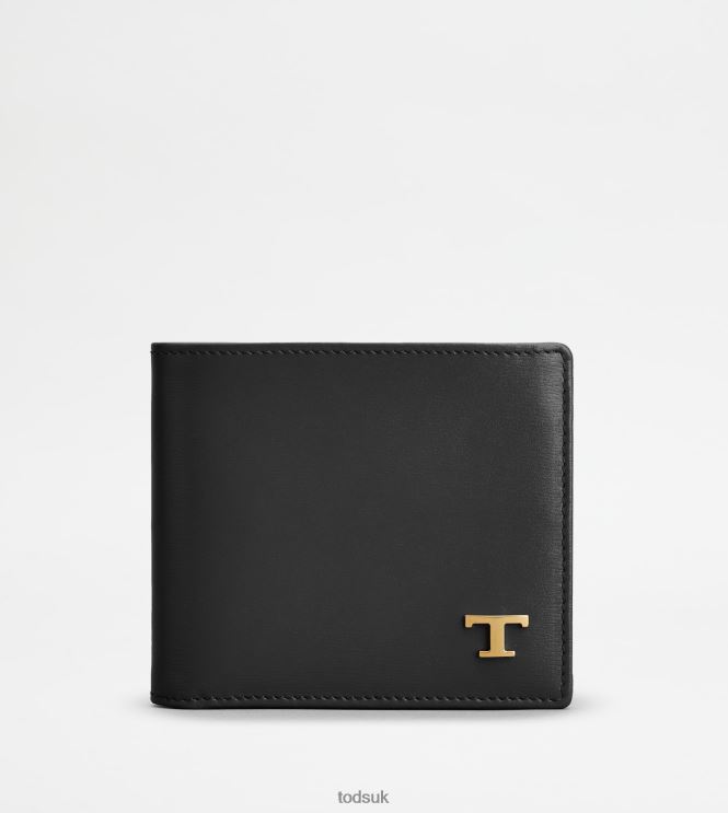 Tod's Men Wallet in Leather 602L841013 Black
