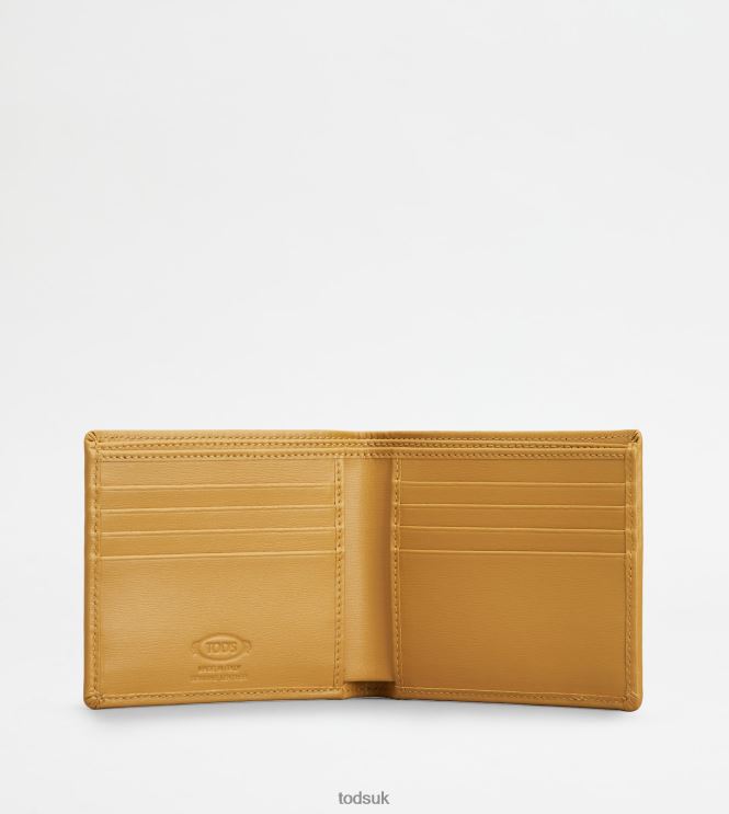 Tod's Men Wallet in Leather 602L841016 Yellow