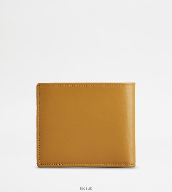 Tod's Men Wallet in Leather 602L841016 Yellow