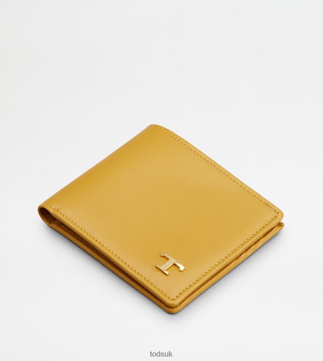 Tod's Men Wallet in Leather 602L841016 Yellow