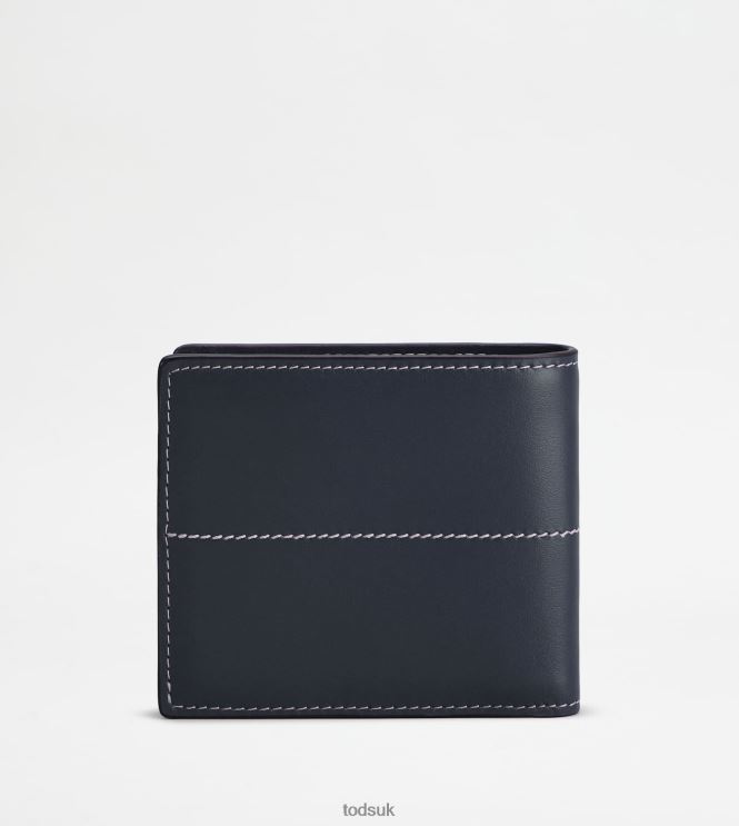 Tod's Men Wallet in Leather 602L841019 Blue