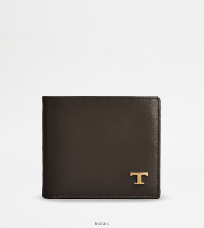 Tod's Men Wallet in Leather 602L841028 Brown