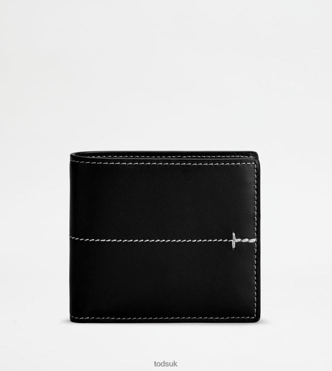 Tod's Men Wallet in Leather 602L841030 Black