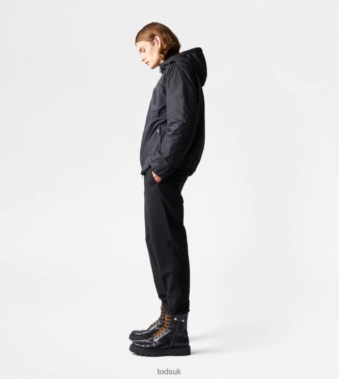 Tod's Men Padded Windbreaker 602L841114 Black