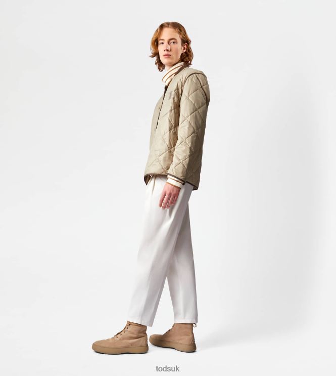 Tod's Men Quilted Jacket 602L841095 Beige
