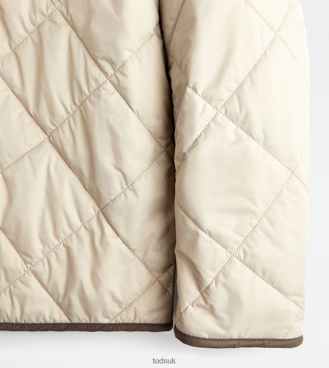 Tod's Men Quilted Jacket 602L841095 Beige