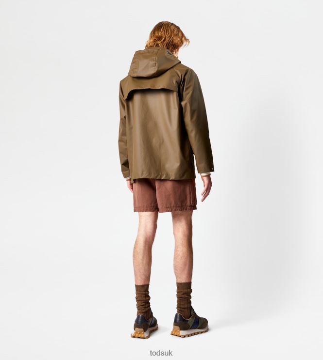 Tod's Men Rubberized Parka 602L841097 Green