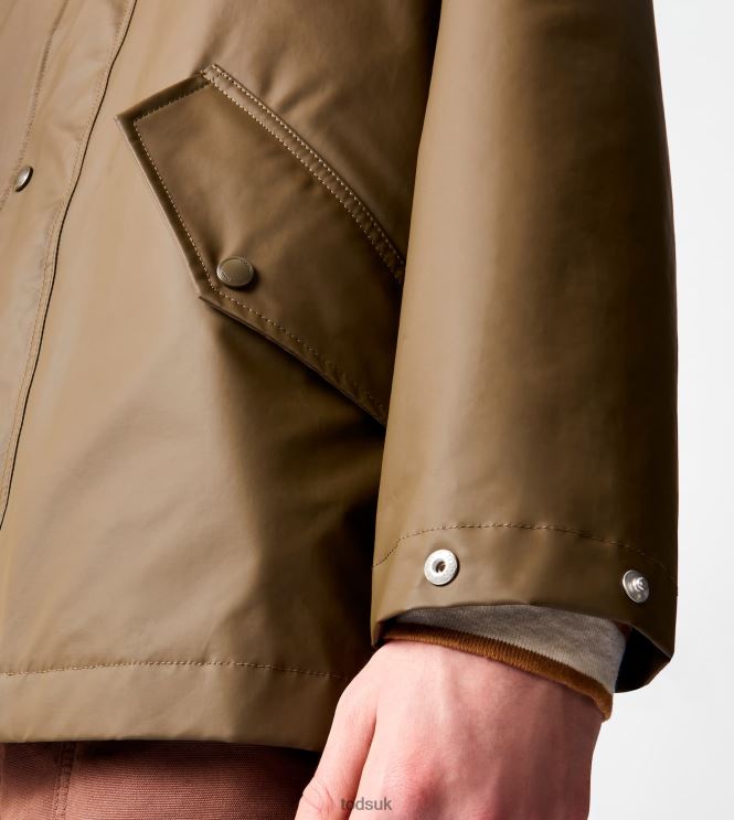 Tod's Men Rubberized Parka 602L841097 Green