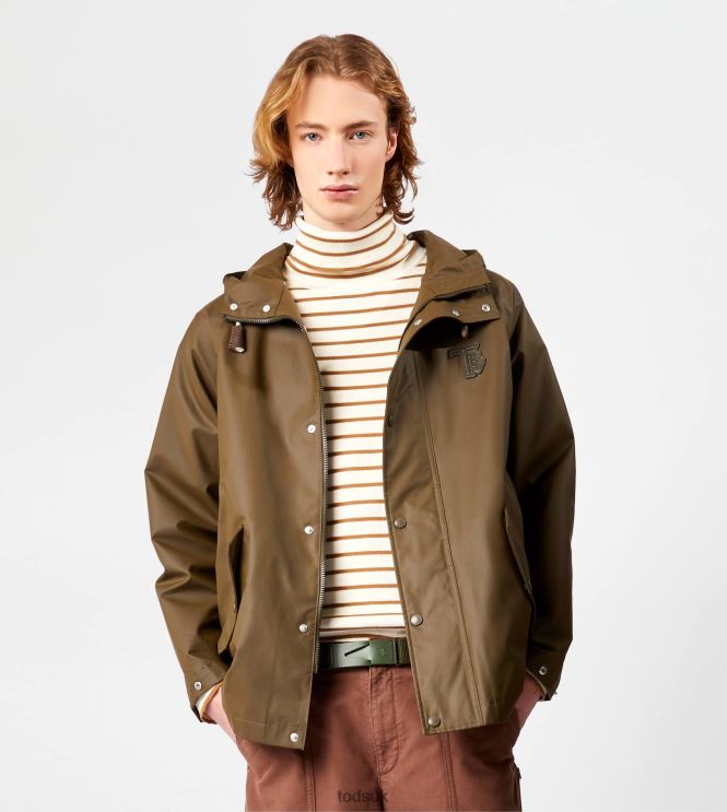 Tod's Men Rubberized Parka 602L841097 Green