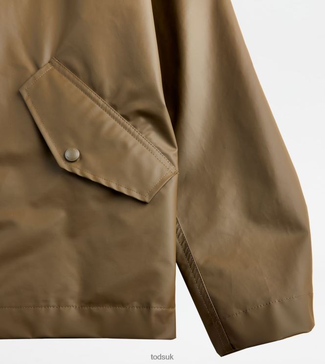 Tod's Men Rubberized Parka 602L841097 Green