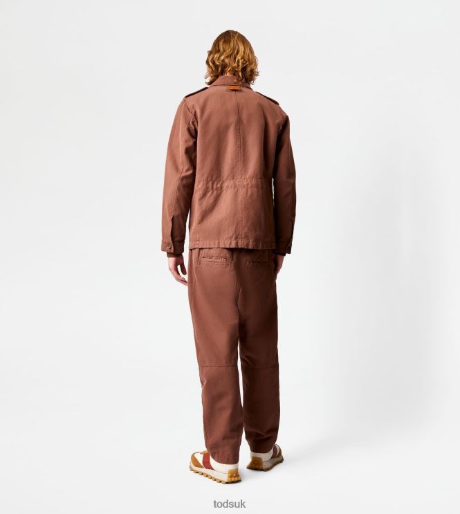 Tod's Men Shirt Jacket Maxi Pockets 602L841088 Brown