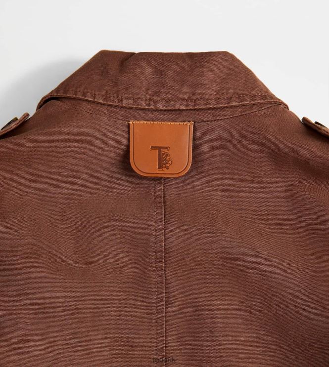 Tod's Men Shirt Jacket Maxi Pockets 602L841088 Brown