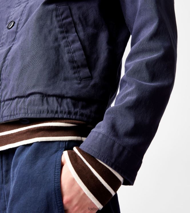 Tod's Men Washed Jacket 602L841107 Blue