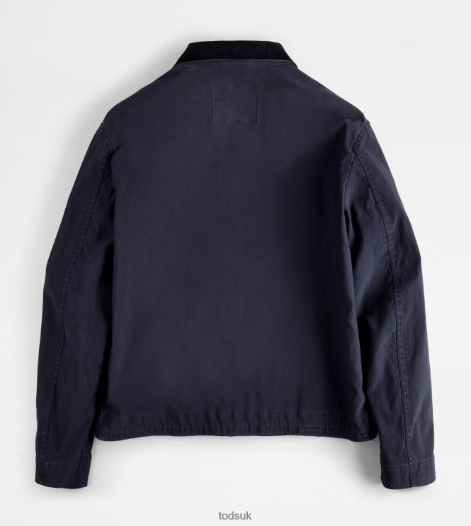 Tod's Men Washed Jacket 602L841107 Blue