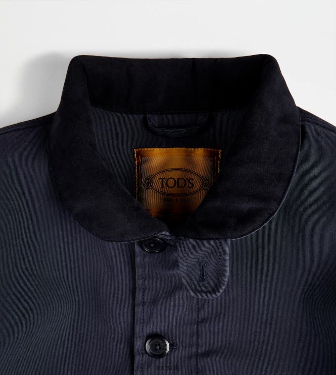 Tod's Men Washed Jacket 602L841107 Blue