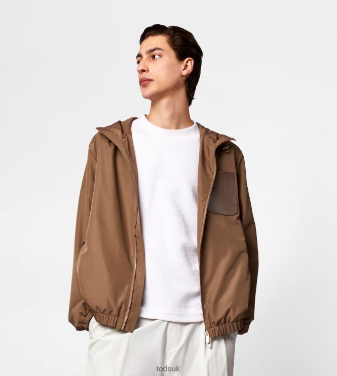 Tod's Men Windbreaker 602L841091 Brown