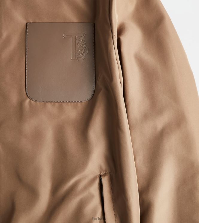 Tod's Men Windbreaker 602L841091 Brown