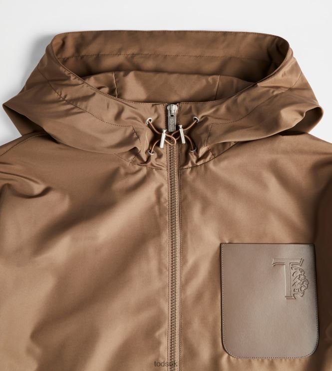 Tod's Men Windbreaker 602L841091 Brown
