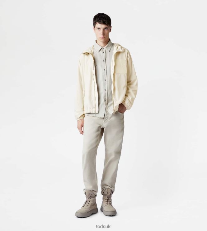 Tod's Men Windbreaker 602L841112 Beige