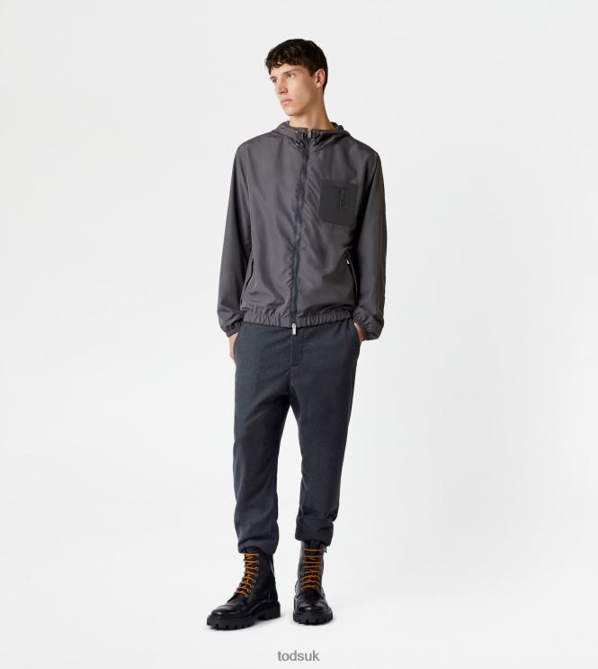 Tod's Men Windbreaker 602L841118 Grey