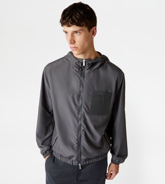 Tod's Men Windbreaker 602L841118 Grey