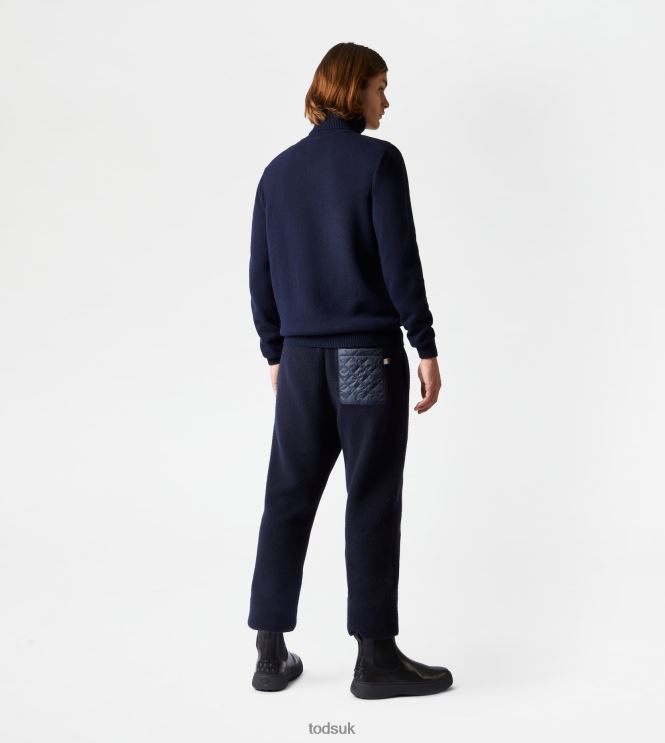 Tod's Men Cashmere Blend Turtleneck 602L841124 Blue
