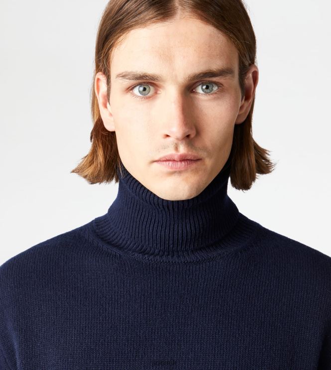 Tod's Men Cashmere Blend Turtleneck 602L841124 Blue