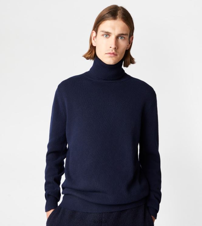 Tod's Men Cashmere Blend Turtleneck 602L841124 Blue