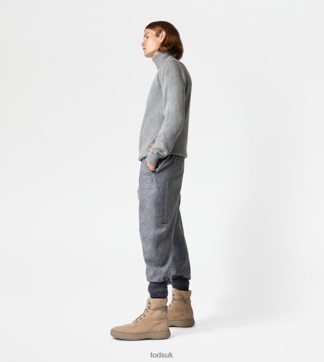 Tod's Men Cashmere Blend Turtleneck 602L841125 Grey