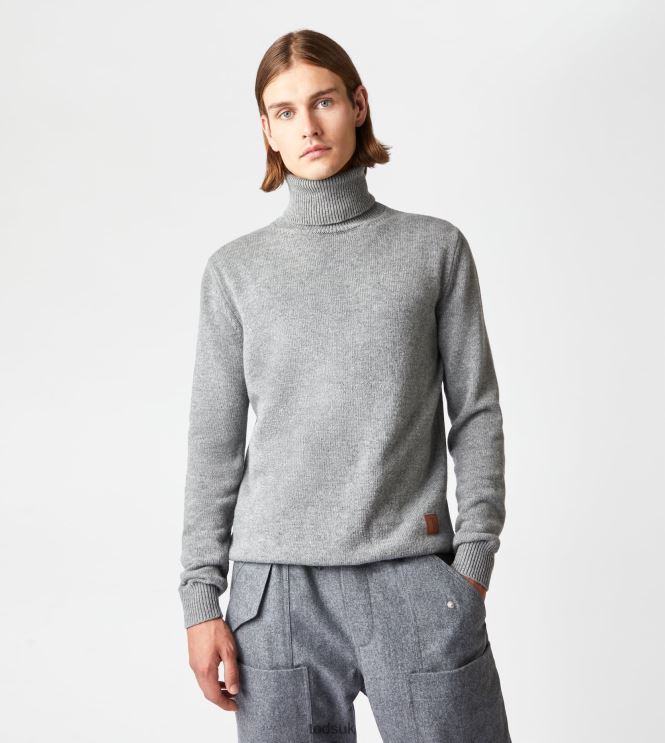 Tod's Men Cashmere Blend Turtleneck 602L841125 Grey