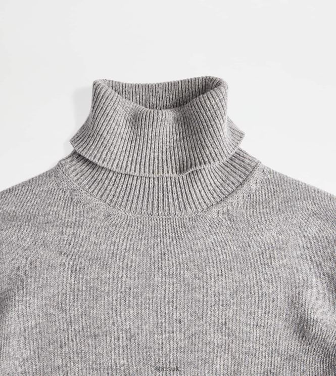 Tod's Men Cashmere Blend Turtleneck 602L841125 Grey