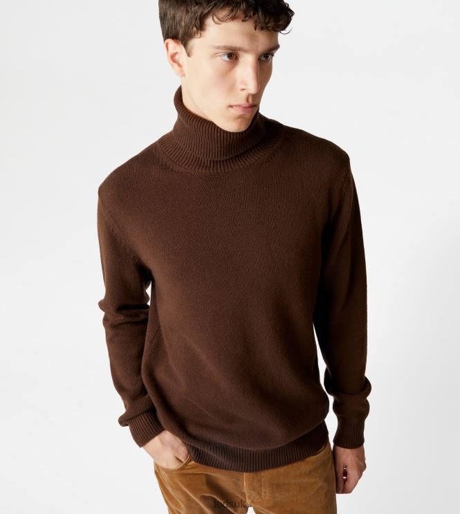 Tod's Men Cashmere Blend Turtleneck 602L841126 Brown