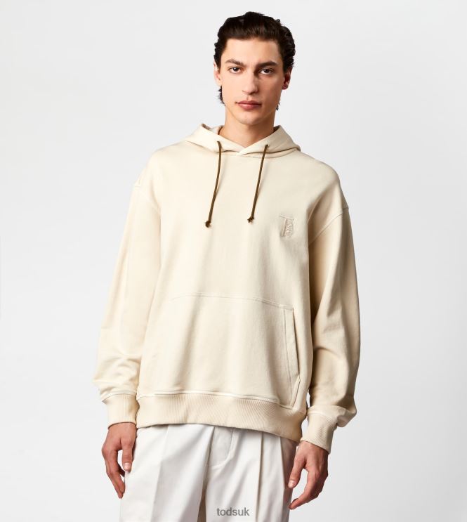 Tod's Men Hooded Sweatshirt 602L841102 Beige