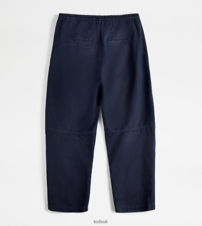 Tod's Men Baggy Pants 602L841108 Blue