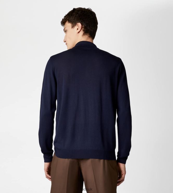Tod's Men Cashmere Blend Polo Shirt 602L841104 Blue