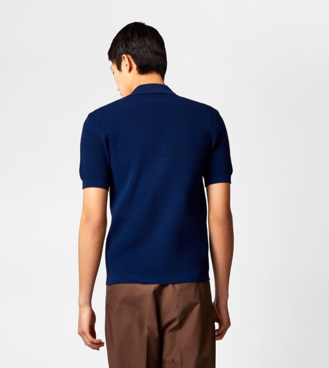 Tod's Men Polo Shirt in Knit 602L841119 Blue