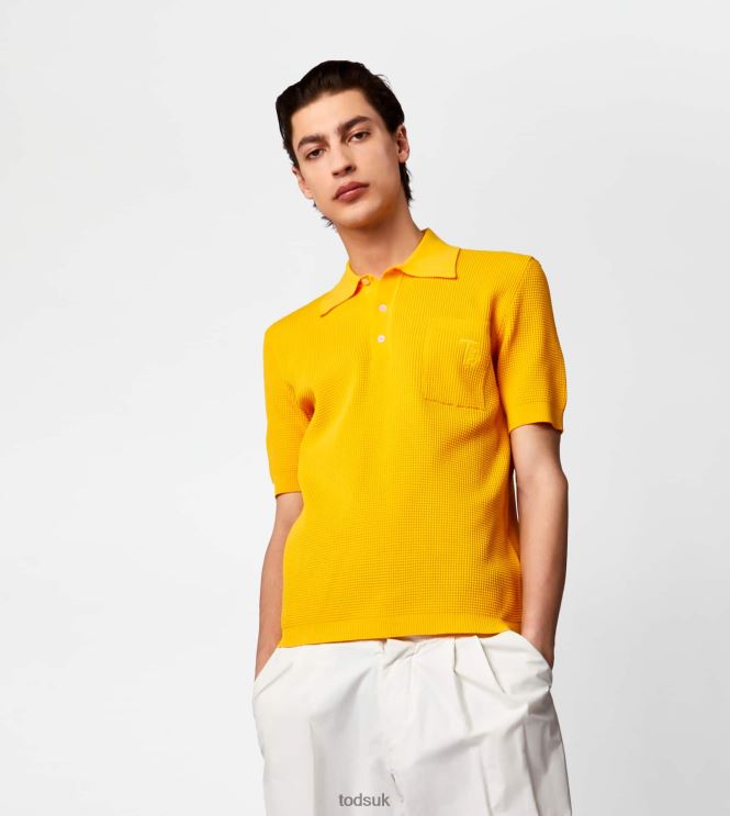Tod's Men Polo Shirt in Knit 602L841123 Yellow