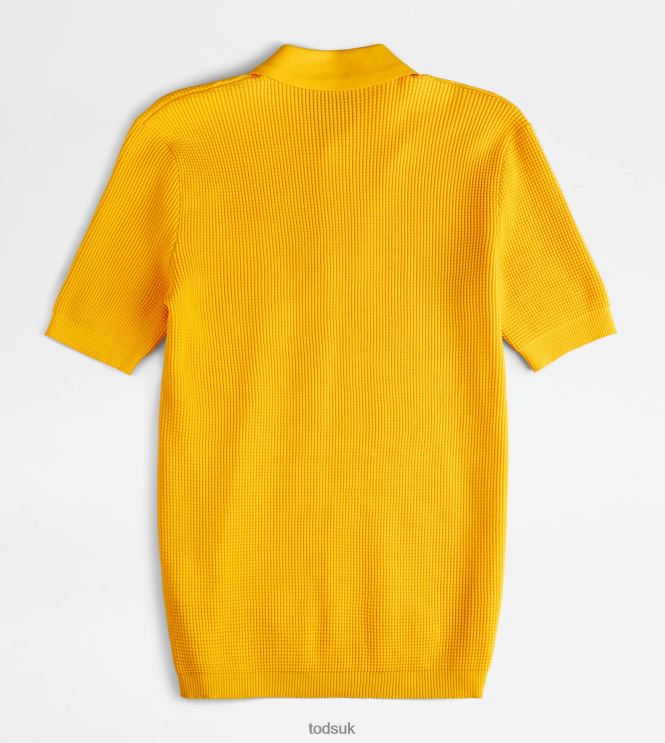 Tod's Men Polo Shirt in Knit 602L841123 Yellow