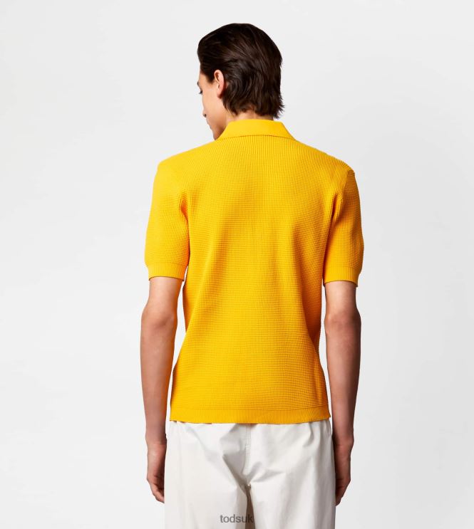 Tod's Men Polo Shirt in Knit 602L841123 Yellow