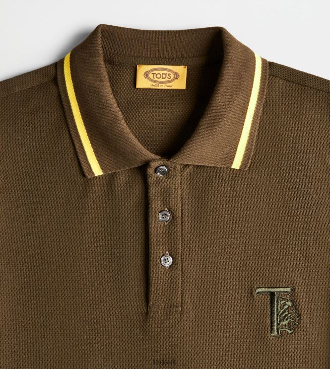 Tod's Men Polo Shirt in Piquet 602L841094 Green