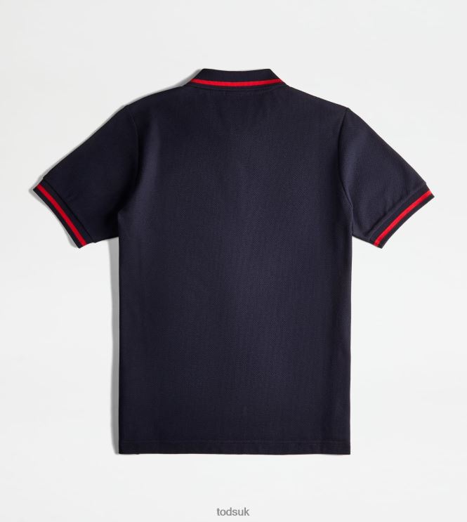 Tod's Men Polo Shirt in Piquet 602L841099 Blue